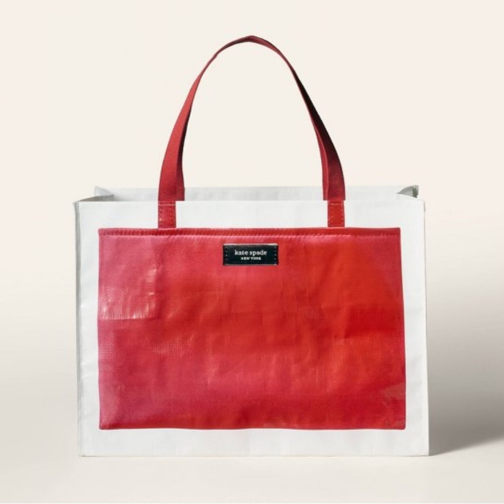 NWT Large Tote Bag Kate Spade new york x Target Red and White exclusive